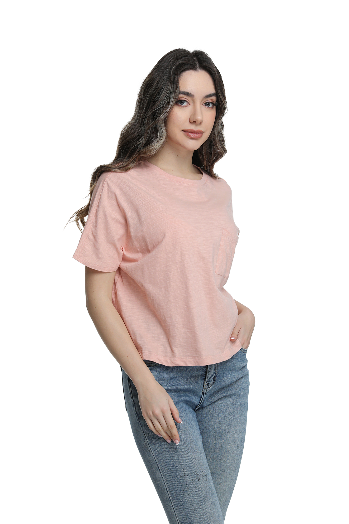Jeanswest S6A-52-273034 Effortless Cotton Batwing Tee