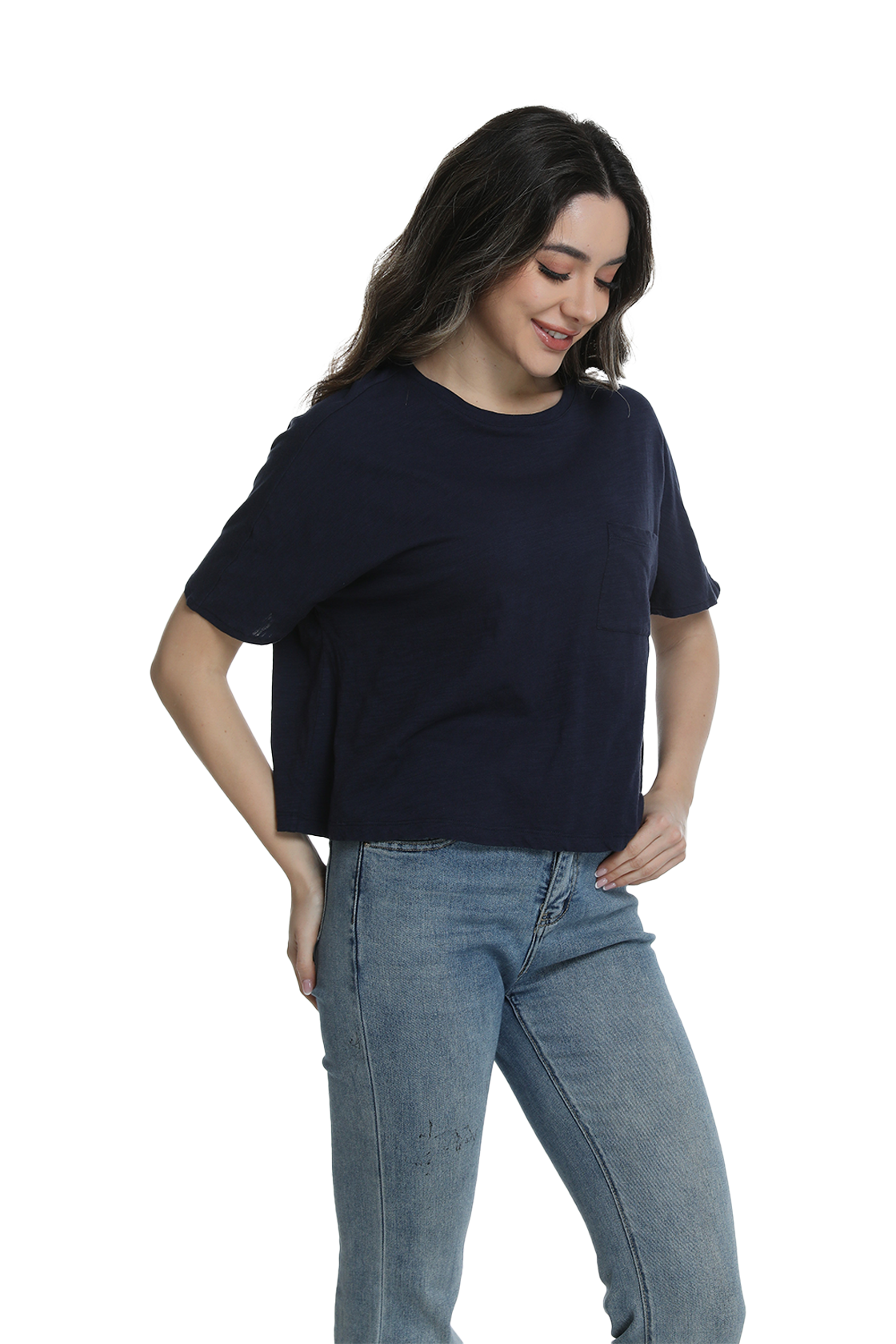 Jeanswest S6A-52-273034 Effortless Cotton Batwing Tee