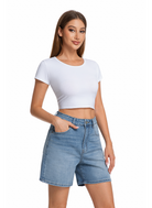 Jeanswest Jeanswest Tailored Mid-Length Short - S6A-52-264001 Enduring City Comfort