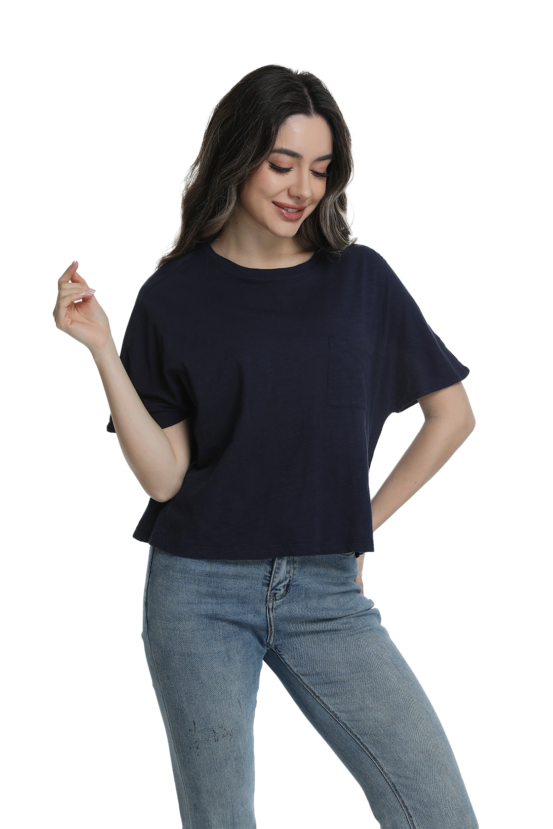 Jeanswest S6A-52-273034 Effortless Cotton Batwing Tee