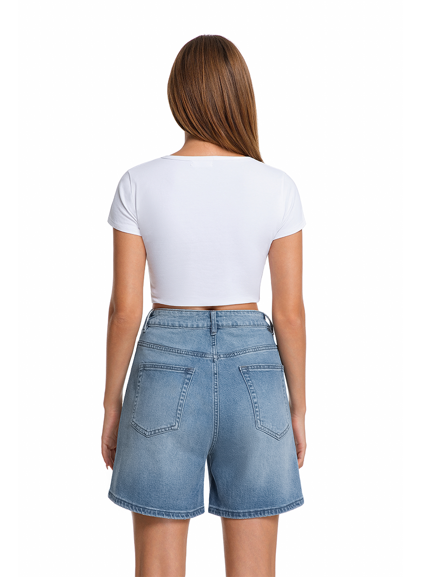 Jeanswest Jeanswest Tailored Mid-Length Short - S6A-52-264001 Enduring City Comfort