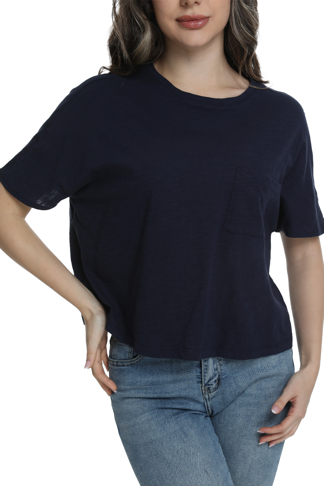 Jeanswest S6A-52-273034 Effortless Cotton Batwing Tee